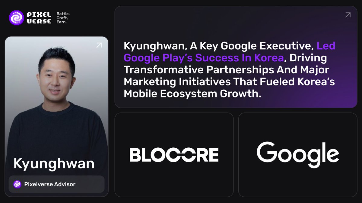 Pixelverse (@pixelverse_xyz) on Twitter photo โจ Advisor Spotlight
Kyunghwan is the Google executive who pioneered <a href="/GooglePlay/">Google Play</a> in South Korea ๐ฐ๐ท, becoming one of the most influential leaders in the countryโs mobile and gaming industry.
โGames have not only established themselves as an entertainment industry but are also โจ Advisor Spotlight
Kyunghwan is the Google executive who pioneered <a href="/GooglePlay/">Google Play</a> in South Korea ๐ฐ๐ท, becoming one of the most influential leaders in the countryโs mobile and gaming industry.
โGames have not only established themselves as an entertainment industry but are also