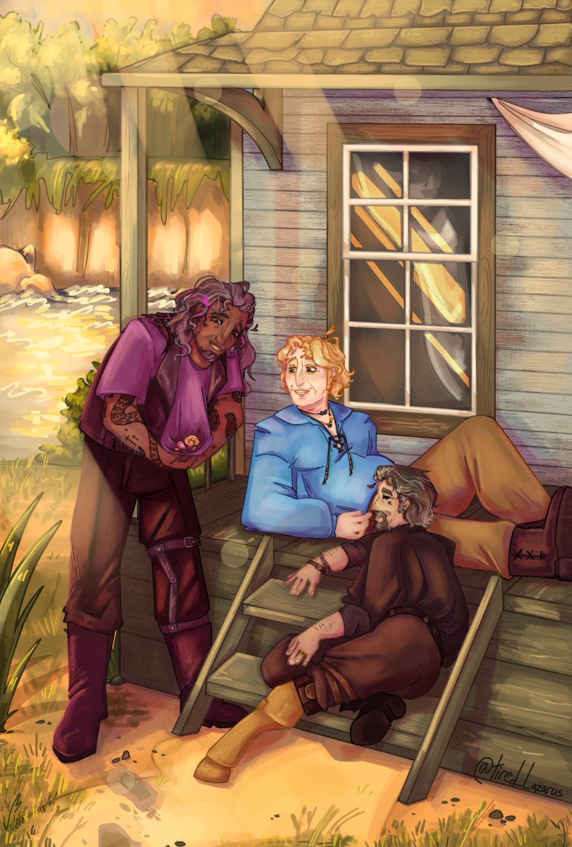 Joining the train of revealing our works for <a href="/steddyhandszine/">Even Keel: A Steddyhands Zine</a>

I can't believe how much time has already passed! 

#ofmd #OFMDFanart #SteddyHands