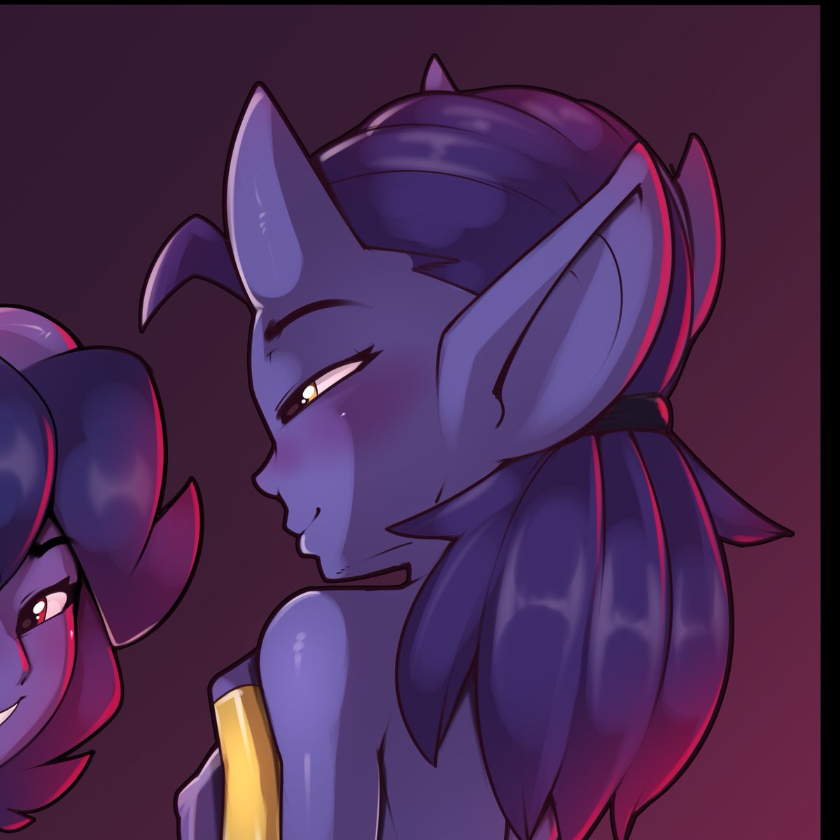 FelixFNSFW's tweet photo. Imps can take the number of those who are larger than them. Fanart for @Huffslove https://t.co/zbe29a9Cze