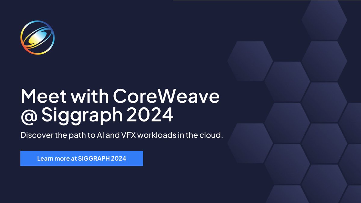 We're heading to <a href="/Siggraph/">ACM SIGGRAPH</a> again this year! Join us from 7/28 - 8/1 in Denver to discuss accelerating your VFX workflows in the cloud. Head to our event page to book a meeting, register for the event, and learn more about Conductor on <a href="/CoreWeave/">CoreWeave</a> ⬇️ 
hubs.la/Q02F8sbg0