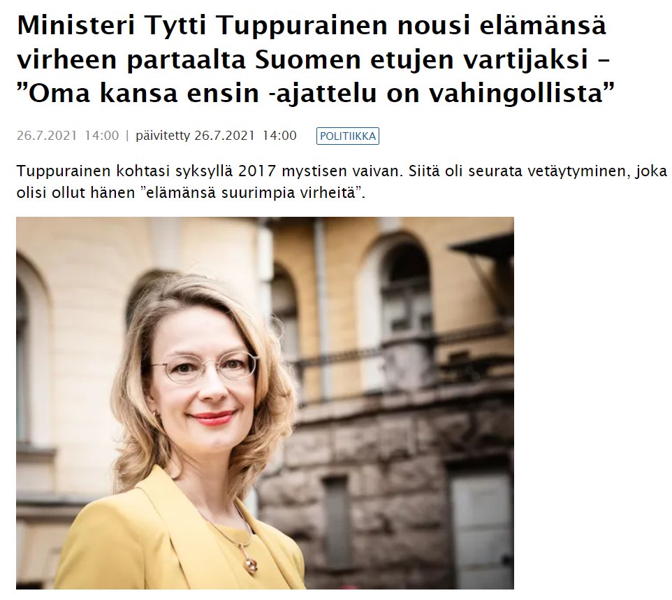 leanvaltio's tweet image. Selittelyä. Kyse oli ihan selkeesti siitä demaripaketista (#elpymispaketti), jolla tuettiin Italiaa. Samoin sanoi myös Stubb, joka on myös käytännössä ihan demari näissä asioissa. Nythän Suomi on ihan konkurssissa tämän pölhöpopulismin takia.

uusisuomi.fi/uutiset/minist…