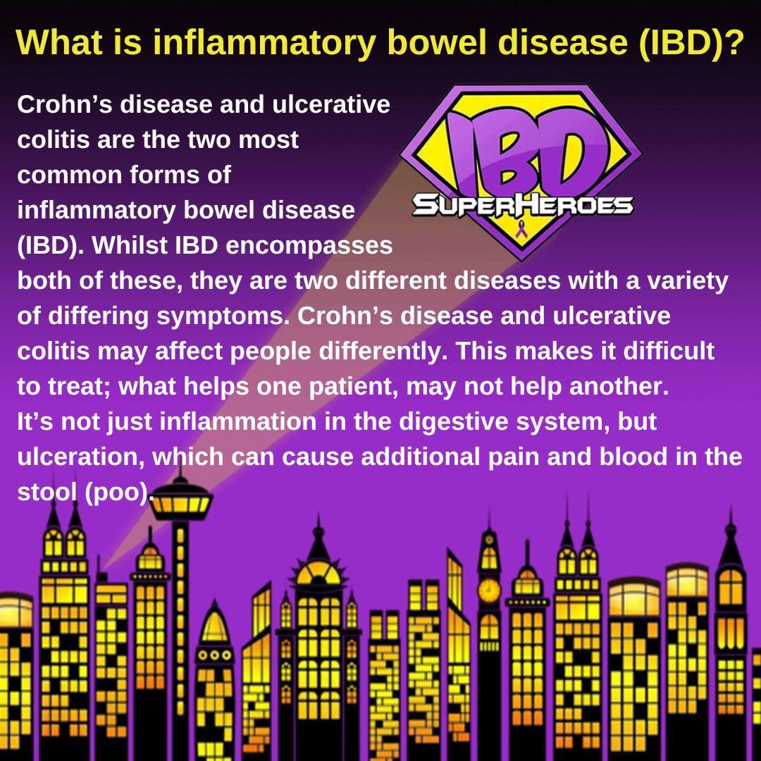 IBDSuperHeroes's tweet photo. Head over to our website to learn more about #InflammatoryBowelDisease, more commonly known as #IBD 💻 https://t.co/QUx0IMVH92
#IBDSuperHeroes #Crohns #Colitis #IBD #CrohnsDisease #UlcerativeColitis #IBDawareness #CutTheCrap #IBDHasNoBorders #MakingThe… https://t.co/9SermGtdDI https://t.co/voZX2sZKDJ
