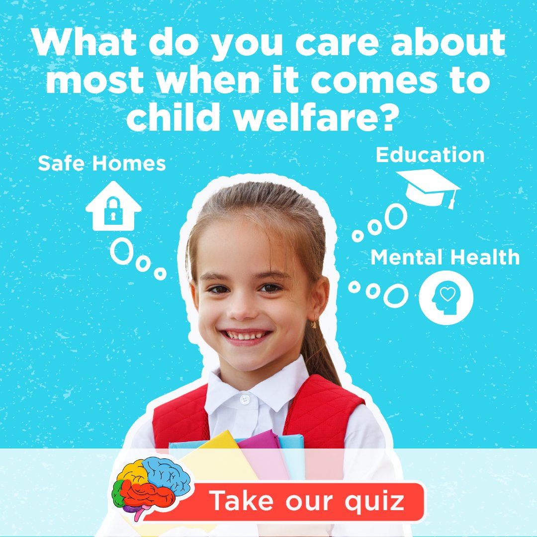 What do you care about most when it comes to child welfare? We want to know what issues are most important to you.

When you take our quiz, the KARE Foundation will donate $20 on your behalf to Children’s Aid Foundation of Canada! bit.ly/3KPrLYQ