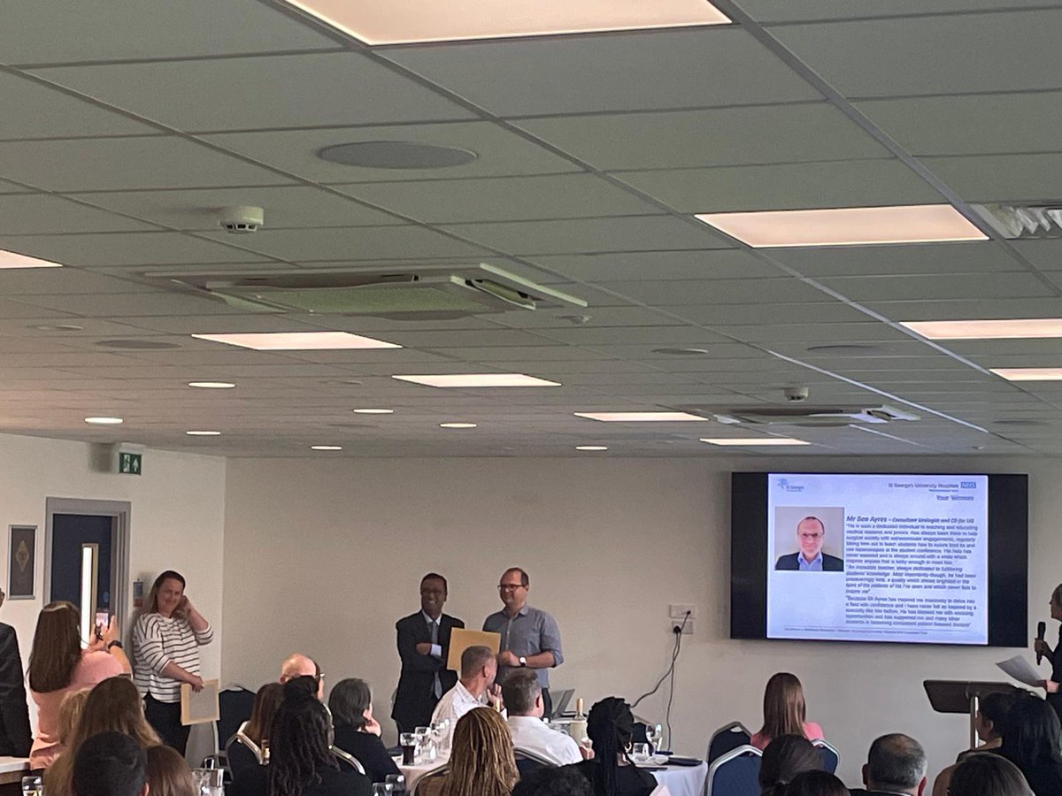 St George's Urology (@georgesurology) on Twitter photo Excellence in Health Care Education Awards 2024 <a href="/AFCWimbledon/">AFC Wimbledon</a>. Congrats to @SusannahTouche for winning Postgrad Trainer Impact award and <a href="/BE_Ayres/">Ben Ayres</a> for <a href="/StGeorgesUni/">St George's, University of London (1752-2024)</a> Best Project Supervisor and Educational Impact awards! 🥳👏. Inspiring the next gen @StGeorgesTrust 🫡 Excellence in Health Care Education Awards 2024 <a href="/AFCWimbledon/">AFC Wimbledon</a>. Congrats to @SusannahTouche for winning Postgrad Trainer Impact award and <a href="/BE_Ayres/">Ben Ayres</a> for <a href="/StGeorgesUni/">St George's, University of London (1752-2024)</a> Best Project Supervisor and Educational Impact awards! 🥳👏. Inspiring the next gen @StGeorgesTrust 🫡
