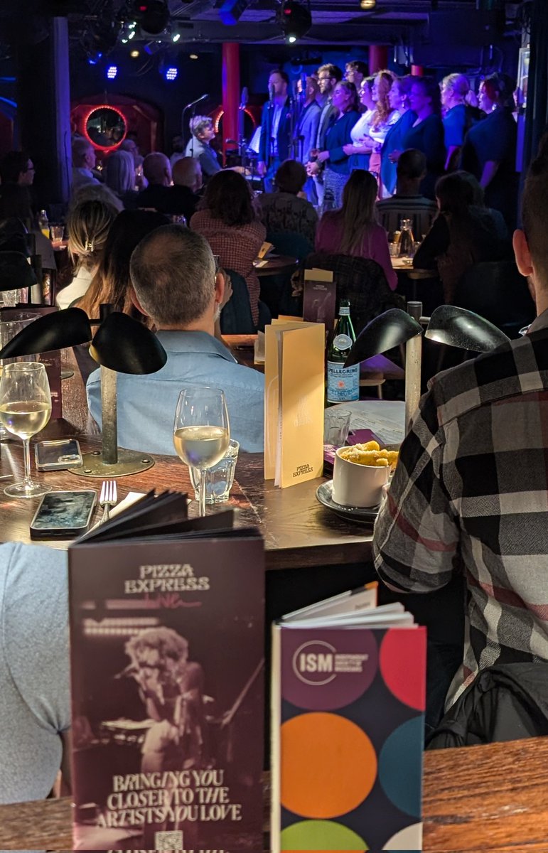 First time at <a href="/pizzajazzclub/">PizzaExpress Live</a> Soho listening to the incredible London Vocal Project <a href="/LVPLondon/">London Vocal Project</a> <a href="/ChurchillMusic/">Pete Churchill</a> - what a sound! 🎶 
#ISMDiaryTravels <a href="/ISM_music/">ISM</a>