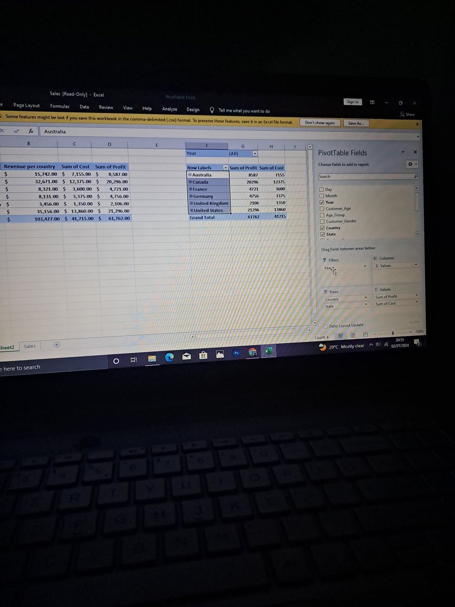 Day 2 of 31: Learnt how to make use of pivot tables today on Ms excel😁 with <a href="/youdevhub/">Young Developers Hub 🧑🏻‍💻</a>
#31DOCWYDH #31DaysOfCodeWithYoudevhub