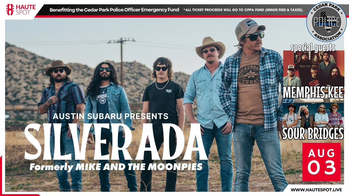 We are ridiculously excited to announce that we will be getting things started for our good friends <a href="/silverada/">silverada</a> 8/3 at <a href="/hautespot/">Haute-Spot.com</a>.live along with the excellent and always well dressed <a href="/sourbridges/">Sour Bridges</a>!

etix.com/ticket/p/30449…