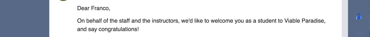 I am very excited to report that I have been accepted to <a href="/ViableParadise/">ViableParadise</a> 2024!! Looking forward to meeting the rest of this year's cohort and instructors!