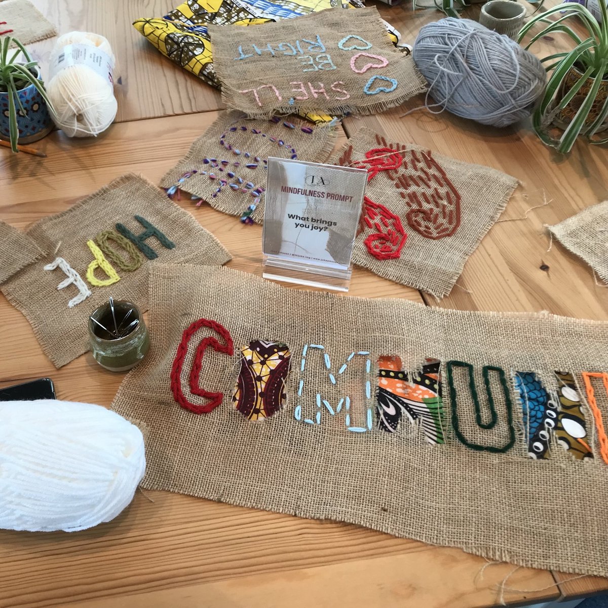 We love these photos from the textile workshop held in Jun with <a href="/CanalRiverTrust/">Canal & River Trust</a> &amp; artist Joke Amusan. The trust runs free activities to help everyone get out, increase wellbeing &amp; make their lives better by water #Canals #GrandUnionLondon #GrandUnionCanal