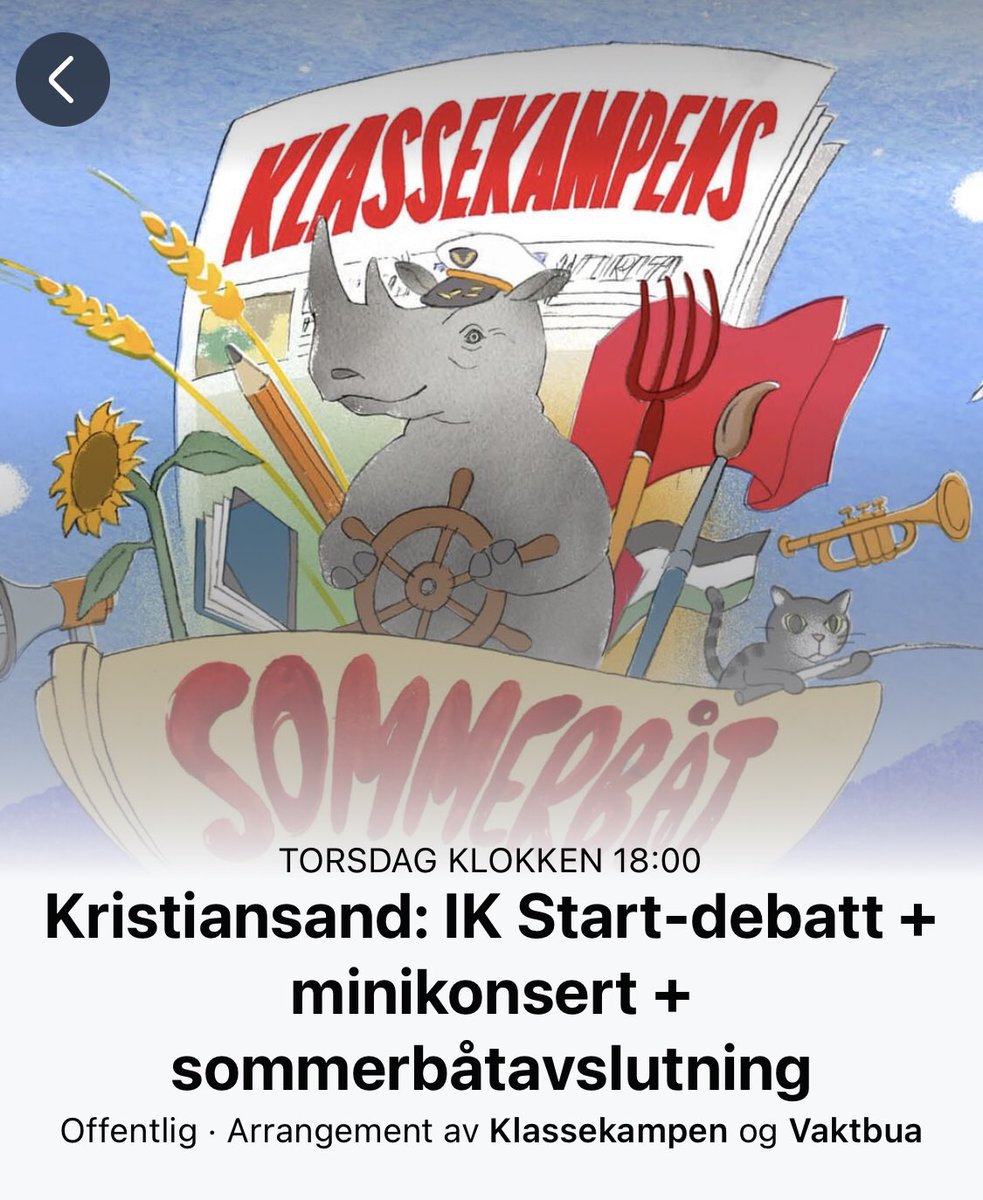 Vil anbefale å se <a href="/MayerKenneth/">Kenneth Mayer</a> m.fl. diskutere Start på Vaktbua på torsdag 🍺 (selv om jeg ikke har mulighet selv).