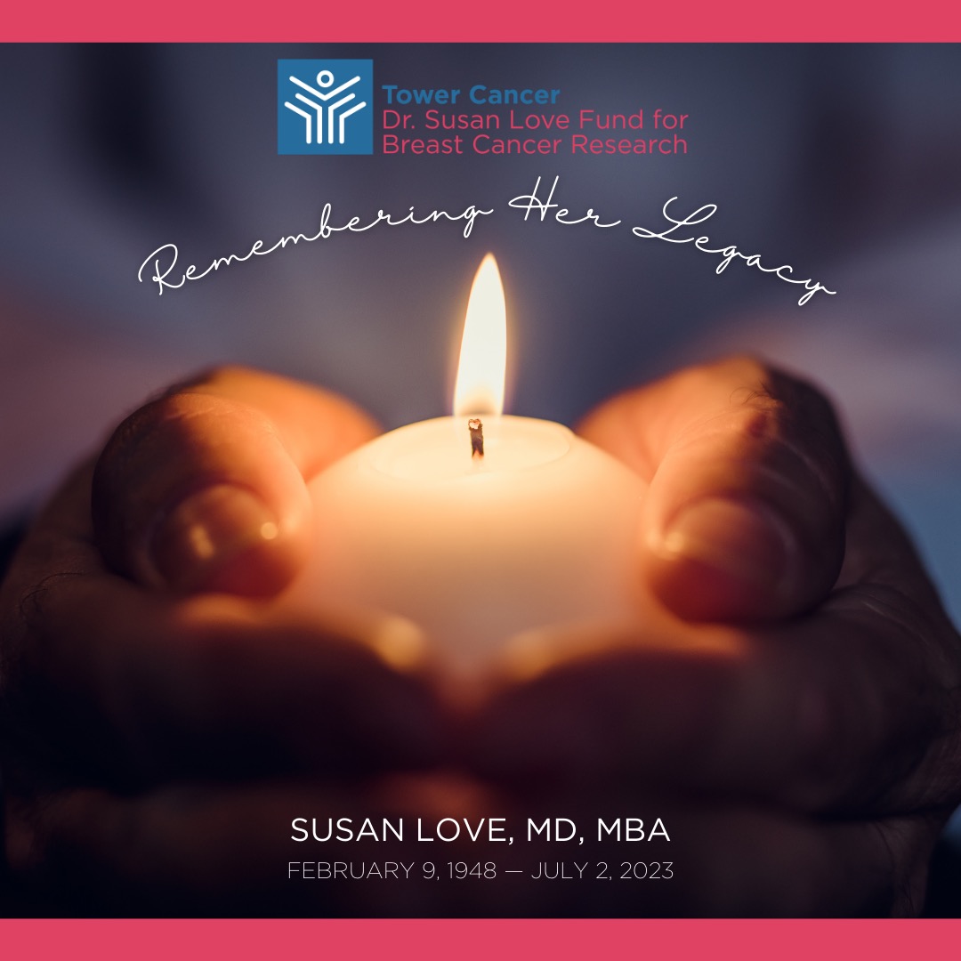 Always in our hearts and minds. #drsusanlove #legacyoflove #breastcancerresearch #bcsm