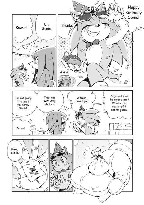 Sonic's Birthday Manga🎂🎉
#sonknux 