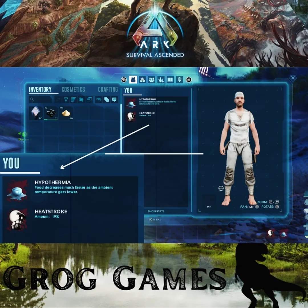 Groglimb's tweet photo. Welcome to Scorched Earth...the Ark universe might be the only place you can have heatstroke and hypothermia at the same time.🤦🏼‍♂️

#ark #arksurvivalascended #arkxbox #ASA #xboxseriesx #xbsx #Xbox #ScorchedEarth #gamepass #gameruk #gameruk https://t.co/JAc2vCiZRg