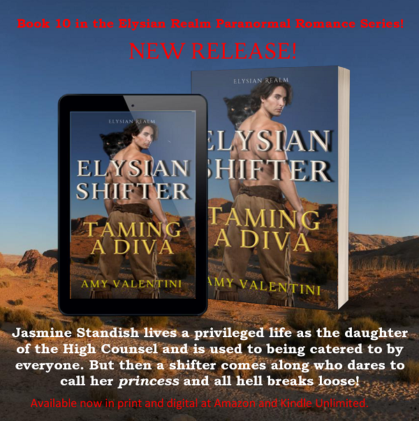 #NewRelease - Elysian Shifter Taming A Diva by Amy Valentini - bk 10 in the Elysian Realm #PNR series now available in print and digital at #Amazon and #KindleUnlimited 💕 amazon.com/dp/B0D8K5ZJ5M