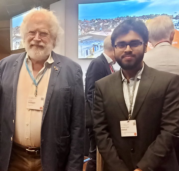 diraq_spinor's tweet photo. Interaction with both of them has been extremely insightful and inspiring!

Fun to note that even though Prof. Aspect and Prof. Zeilinger share a Nobel prize, their interpretations of several foundational ideas of quantum mechanics are polar opposite to each other!

#LINO24 https://t.co/j10ny6nl4D