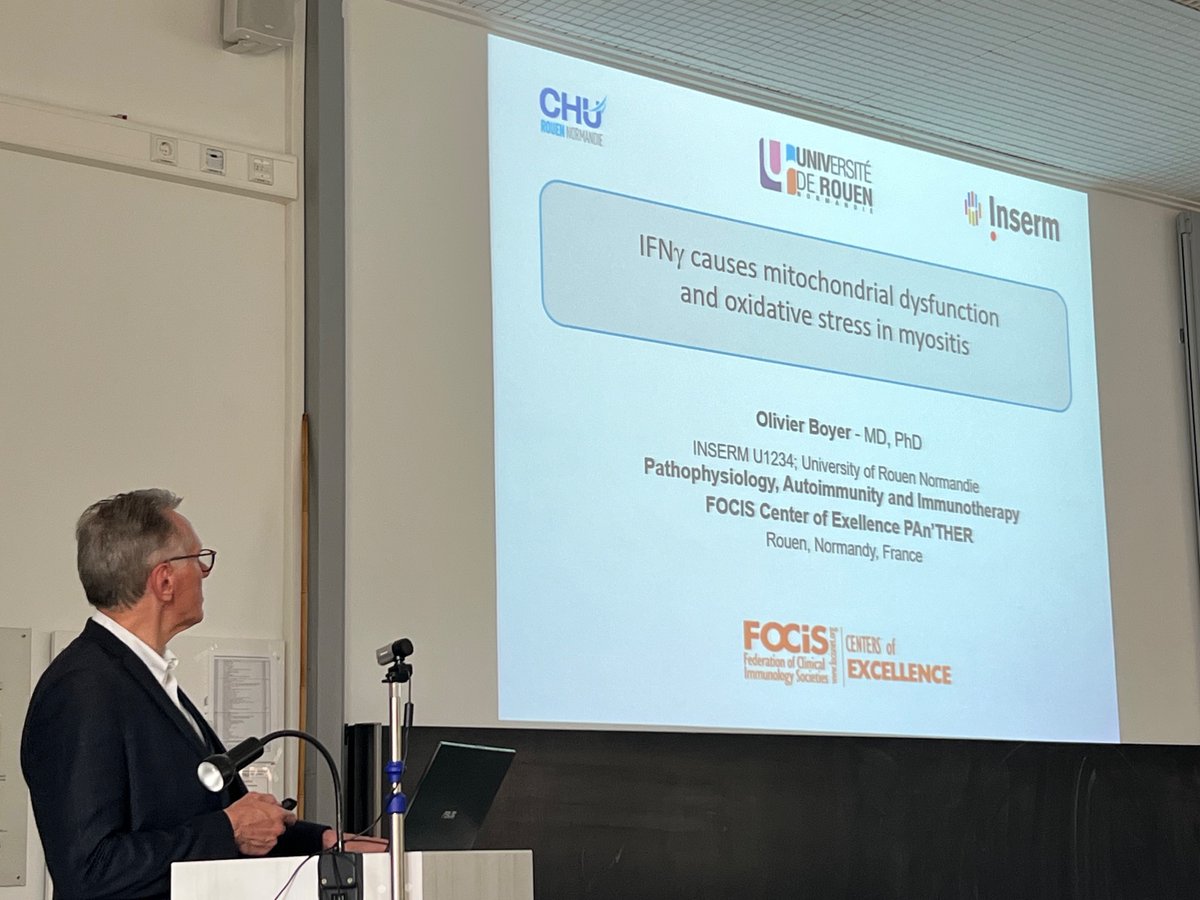 Ricardo Grieshaber-Bouyer (@grieshaber) on Twitter photo It was great to receive an inspiring lecture on the role of mitochondrial dysfunction in myositis by <a href="/DrOlivierBoyer/">DrOlivierBoyer</a> from <a href="/FCEPAnTHER/">FOCIS-Center-of-Excellence(FCE)-PAn'THER</a> <a href="/univrouen/">Université de Rouen Normandie</a> <a href="/Inserm/">Inserm</a> <a href="/UniFAU/">FAU Erlangen-Nbg</a> <a href="/Focis_FCE/">FOCIS_FCE</a> <a href="/FOCISimmunology/">FOCIS</a> It was great to receive an inspiring lecture on the role of mitochondrial dysfunction in myositis by <a href="/DrOlivierBoyer/">DrOlivierBoyer</a> from <a href="/FCEPAnTHER/">FOCIS-Center-of-Excellence(FCE)-PAn'THER</a> <a href="/univrouen/">Université de Rouen Normandie</a> <a href="/Inserm/">Inserm</a> <a href="/UniFAU/">FAU Erlangen-Nbg</a> <a href="/Focis_FCE/">FOCIS_FCE</a> <a href="/FOCISimmunology/">FOCIS</a>