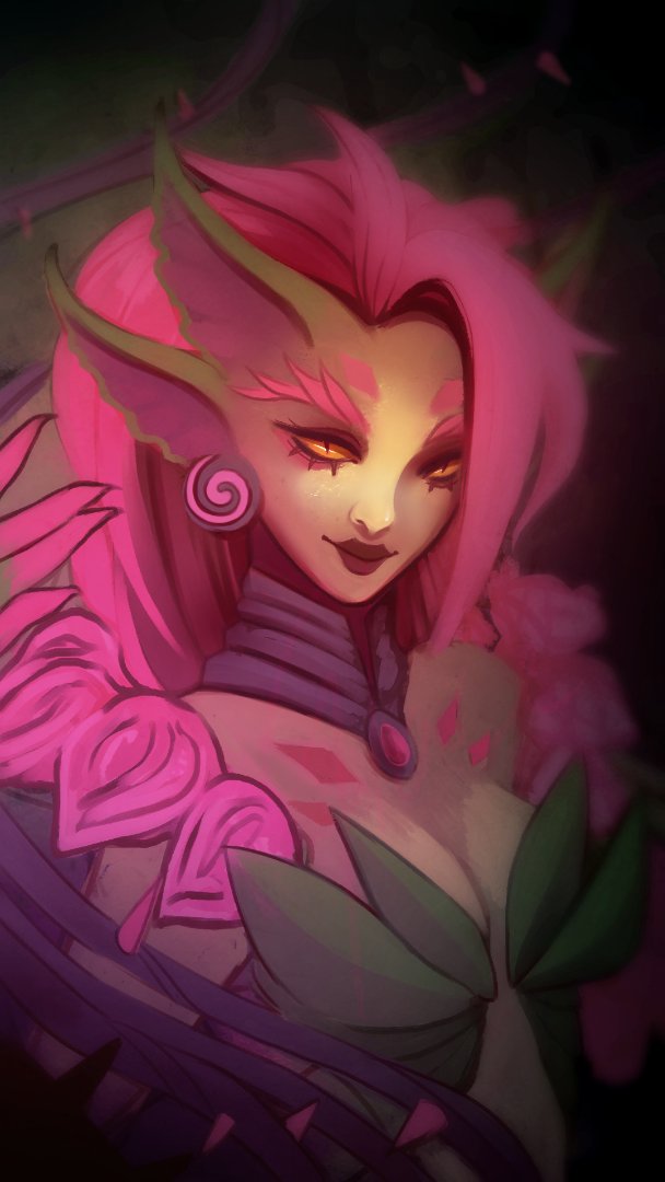 Glaceative's tweet photo. Got back to lol this year, Zyra is/used to be one of my mains! #leagueoflegends #digitalart #fanart https://t.co/a7Fd5eyNwQ
