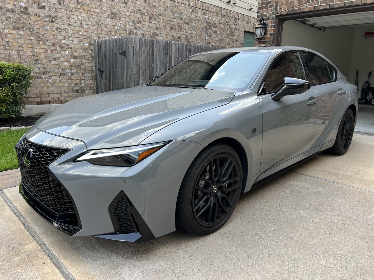SpeedSportLife's tweet photo. 4-doors, 8-cylinders, zero power adders, zero electric motors. This 2024 Lexus IS500 F Sport Performance is one of the last of its kind.  Can’t wait to put some miles on it this week. https://t.co/XskPIAgnq5