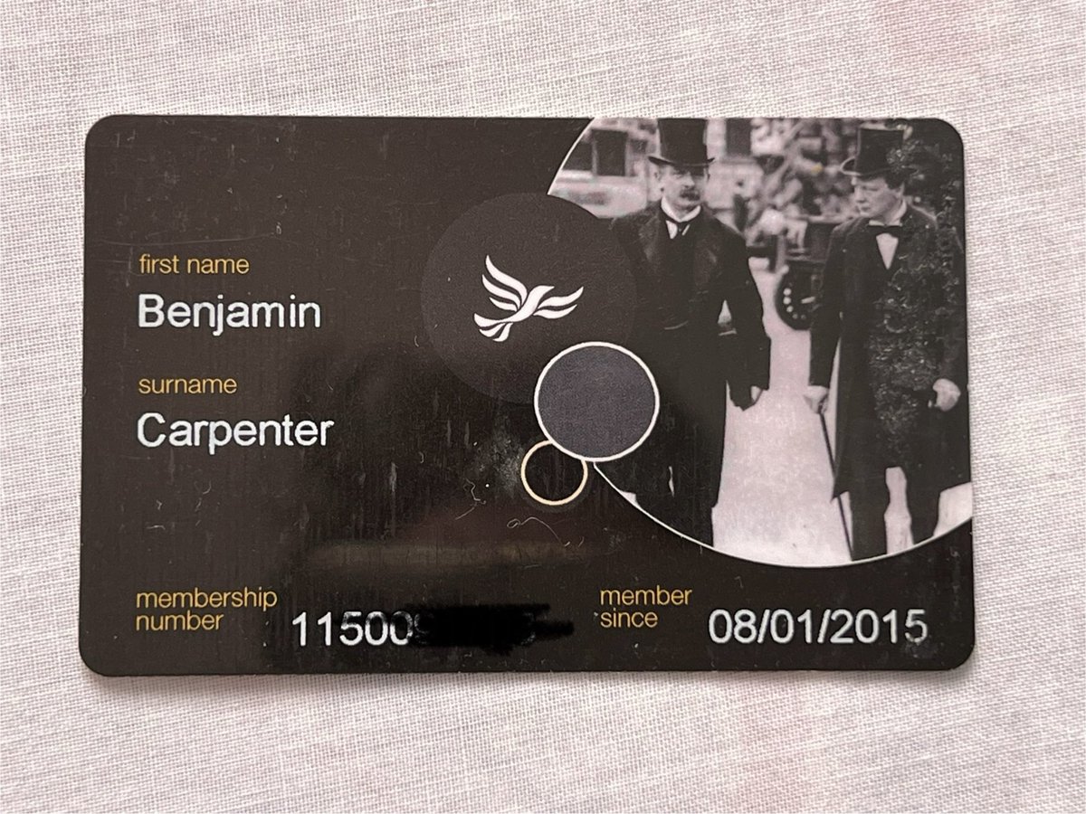 BritishBC's tweet image. I’m a card-carrying member of the @LibDems. I am Liberal through &amp;amp; through. Never have I been prouder to be a member of this great party. A party supporter since I was 16 and still passionate about liberal values.  #OnePartyMan #VoteLibDem @HarlowLibDems @RiadMannan @EdwardJDavey