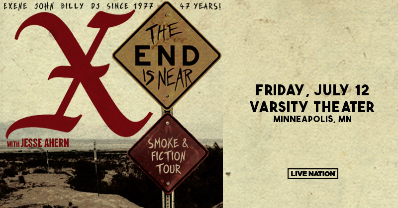 Friday, July 12th, <a href="/Xtheband/">Xtheband</a>'s Smoke &amp; Fiction Tour will stop at the <a href="/VarsityTheater/">Varsity Theater</a> (all ages) and we have a pair of tickets to give away! RT to ETW and we'll pick a winner Wednesday at 6pm.
ticketmaster.com/event/060060A9…