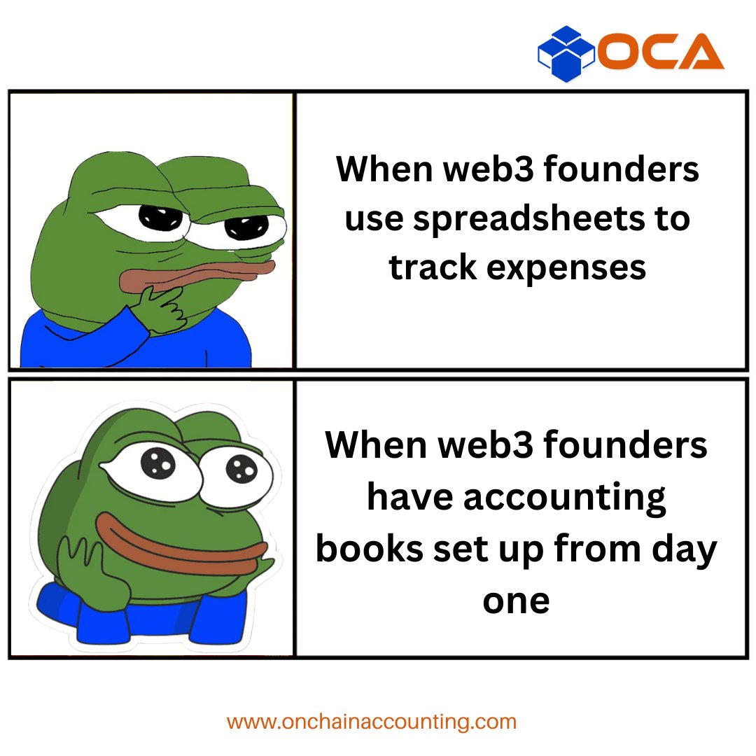Say NO to scattered spreadsheets and YES to Web3 founders using precise accounting books from day one. 💼📈

Are you looking for a new crypto accounting partner?
We can help you!
Schedule a call at your convenience ➡
calendly.com/onchainaccount…
Email Us ➡ info@onchainaccounting.com