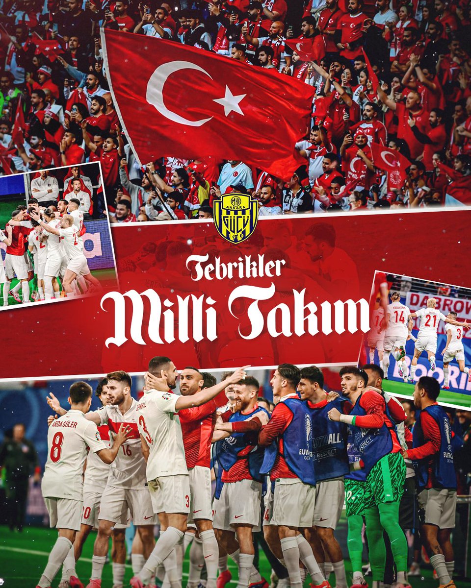 A Milli Takımımız EURO 2024'te Çeyrek Finalde! 💪

Tebrikler #BizimÇocuklar 🇹🇷
