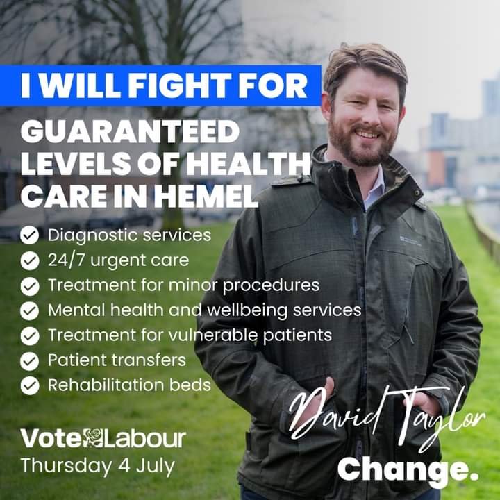 I will fight for an NHS that works for Hemel Hempstead.
