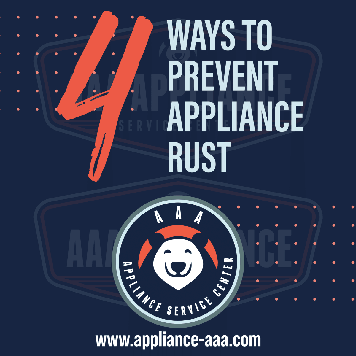 AAA_Service's tweet image. Stop rust before it starts! 🌟🛠️ Here are 4 ways to prevent appliance rust:

1) Keep It Dry

2) Use Protective Coatings

3) Ventilate Properly

4) Regular Cleaning

👍💧 Give us a like if you want more maintenance tips! #ApplianceCare #PreventRust #AAATips #HomeMaintenance