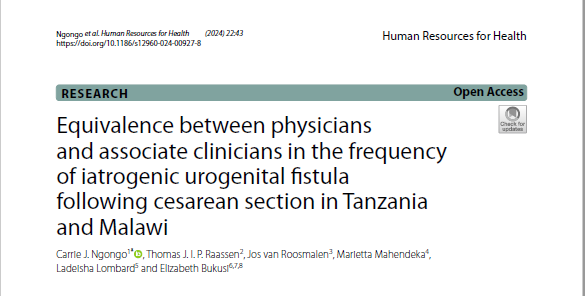DYK: 2/3 of maternal deaths occur in sub-Saharan Africa. In this new retrospective review in <a href="/HRH_Journal/">HRH_Journal</a>, RTI’s Carrie Ngongo assesses the difference in cesarean outcomes between associate clinicians &amp; physicians attending births in Tanzania &amp; Malawi⬇️ bit.ly/3XOKSdk