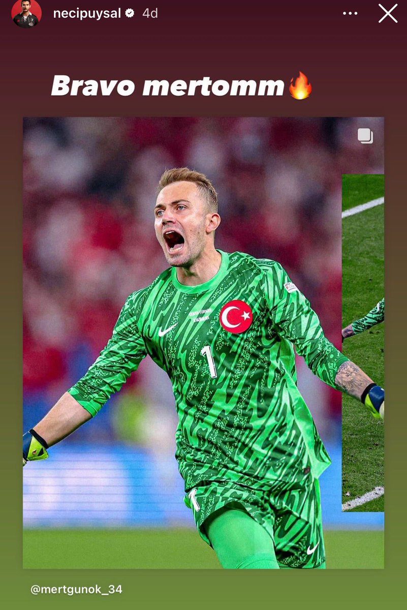 🇹🇷 Necip Uysal’dan Mert Günok paylaşımı!

🗣️ ‘Bravo Mertoomm🔥’