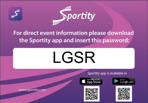 Attention all competitors... 📣 Please download the 'Sportity' app and insert password; LGSR 👇New event information added; updated Entry List, Event Time Schedule, Loughgall Country Park Service Area layout, Special Stage Maps including Rally Overview Map and Finals No.1... 📄