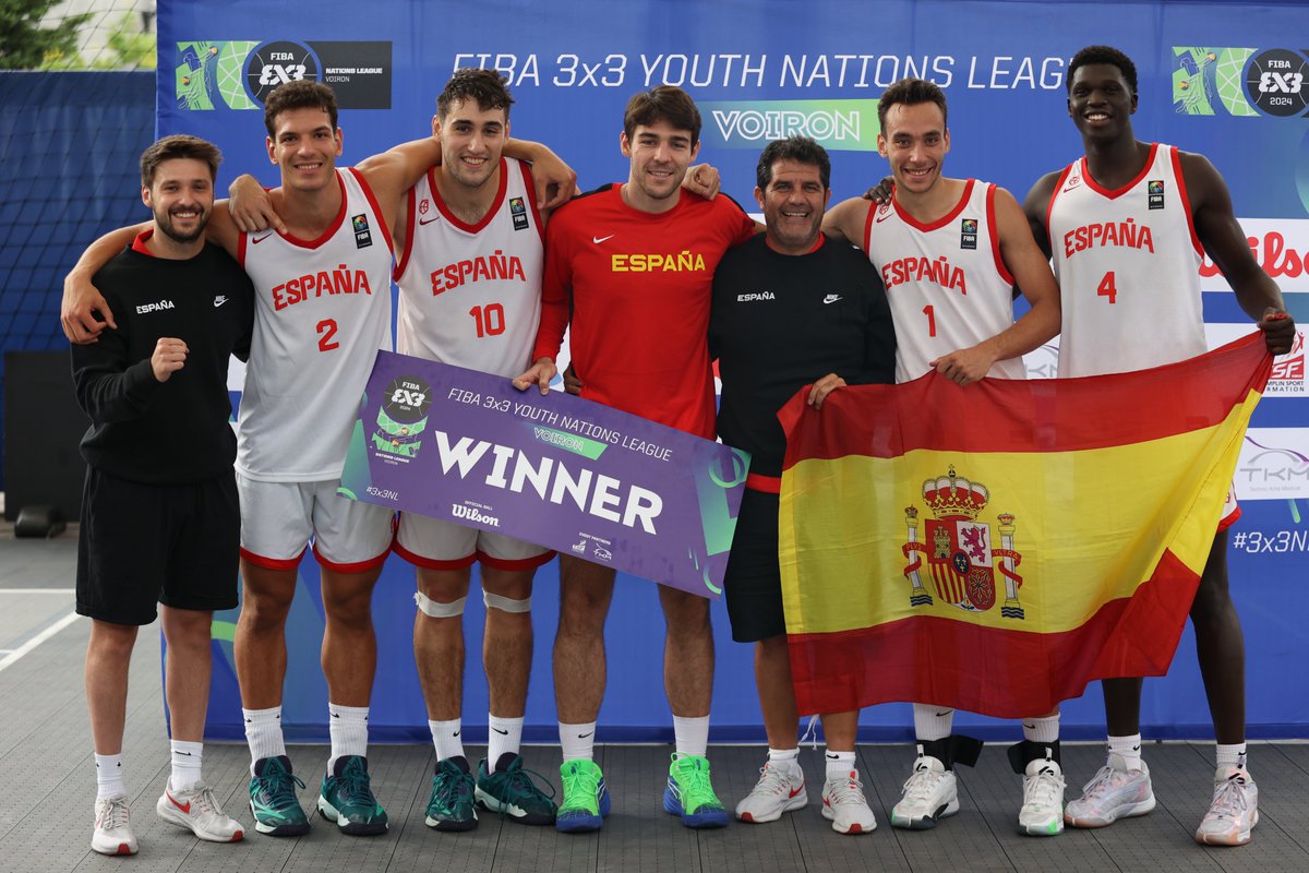 Día casi PERFECTO en la Nations League.

🏆 #3x3NL (Stop 2)
📍 Voiron 🇫🇷
#U23M3x3 🇪🇸 | 1º Puesto
#U23F3x3 🇪🇸 | 2º Puesto

#SomosEquipo
