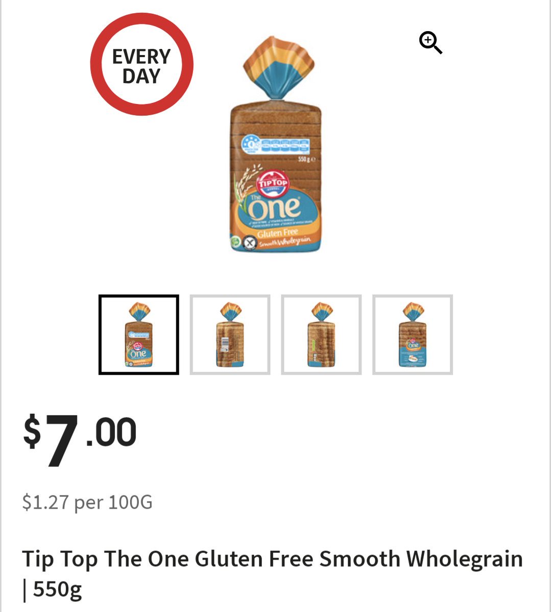275ben's tweet photo. @beckyexcell @Coeliac_UK With a wife and son both gluten intolerant, paying more than double per 100g/3.5oz here in Australia, I know that pain. I understand that producing smaller quantities of loaves with more complex recipes &amp; expensive ingredients makes them more expensive, but more than double? https://t.co/eYpgCjqpIG
