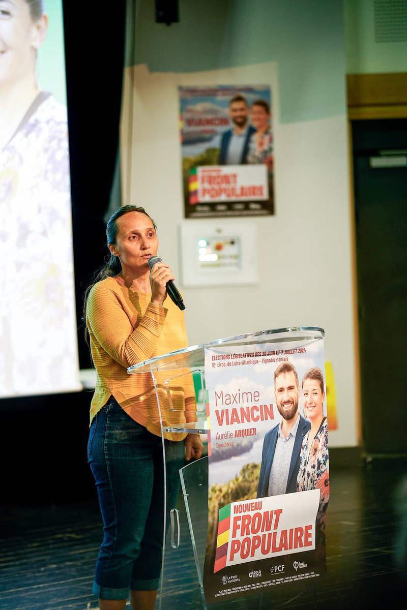 vinmagre's tweet photo. Beaucoup de monde ce soir aux Sorinières pour le dernier grand meeting du #NouveauFrontPopulaire Dimanche, votons utile, votons @MaximeViancin et Aurélie Arquier #2etour #circo4410 #legislatives2024 https://t.co/oYX5E1iRB1