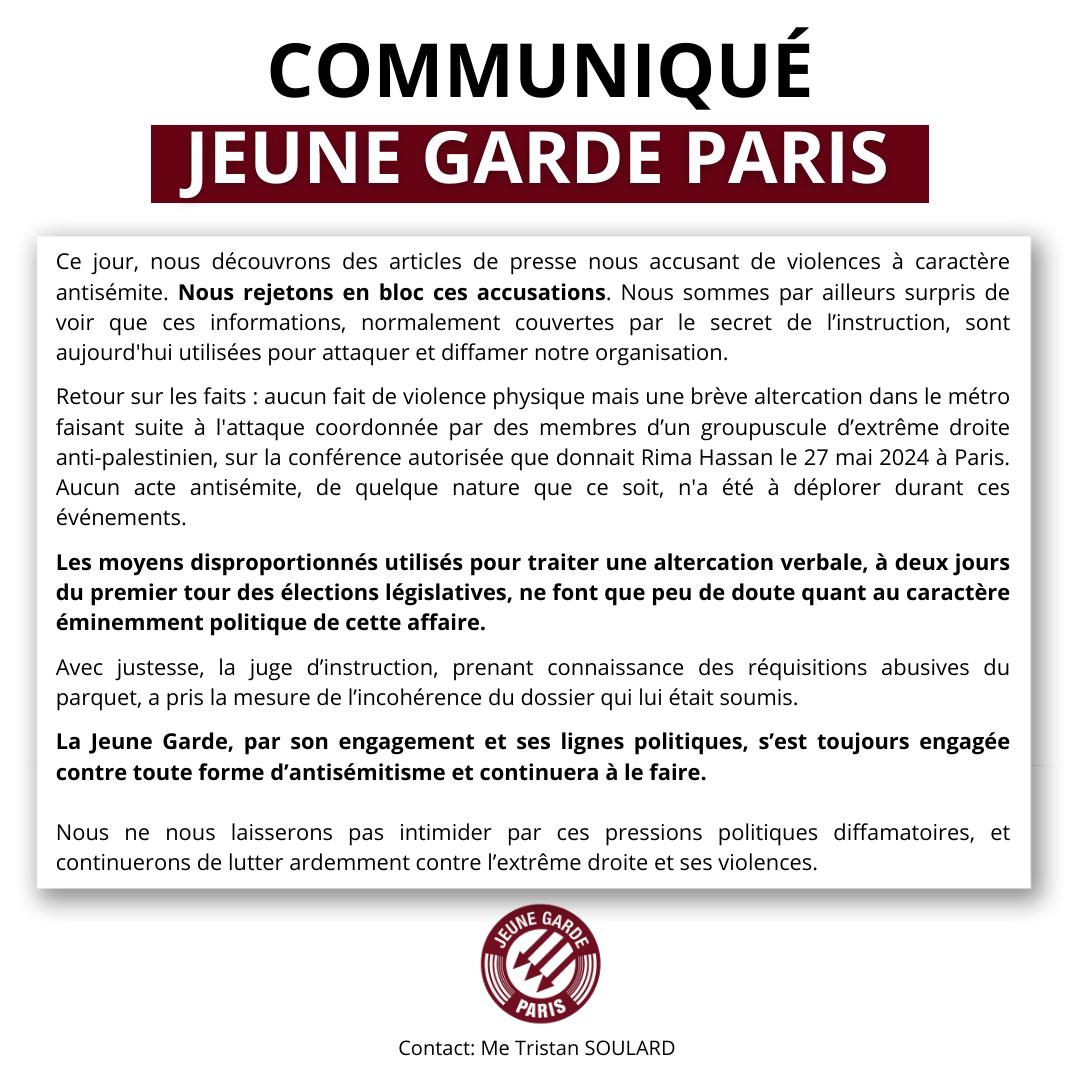 CemYoldass's tweet image. Des articles de presse accusent la Jeune Garde de violence à caractère antisémite. Nous rejetons en bloc ces accusations. Aucune violence, aucun acte antisémite mais une altercation dans le métro suite à une attaque coordonnée par des milices d'ext droite anti-palestiennes.