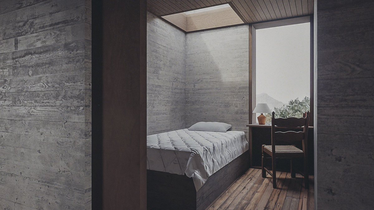 Inni í ljótum kassa arkitektúr