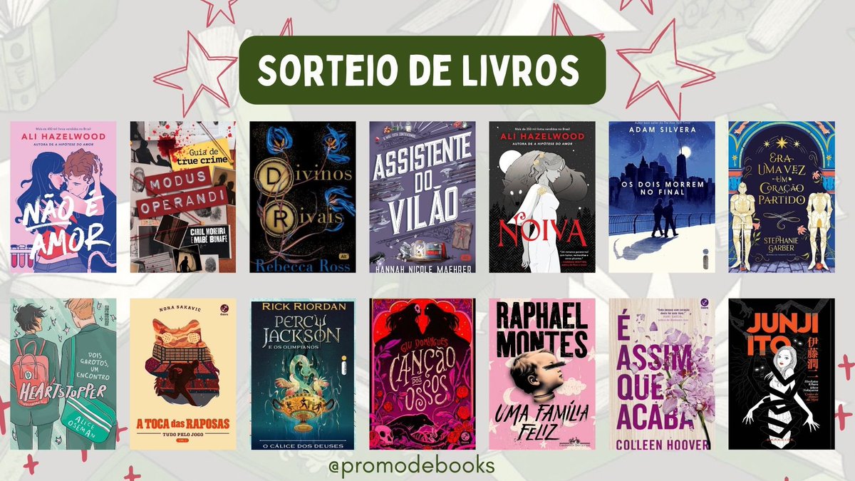 promodebooks's tweet image. 🚨 Sorteio Relâmpago 🚨

🏆 UM livro do banner OU R$50 em livros da sua escolha OU pix de R$50!

↪️ Regras:
• Seguir @promodebooks
• Dar RT nesse tweet
- Dar RT no tweet citado 

📆 Resultado: 05/07! Boa sorte! 🍀
