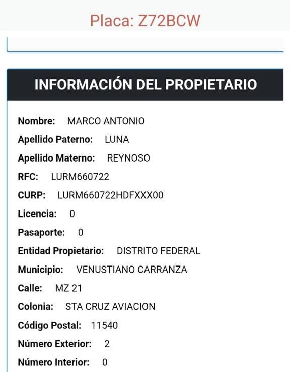 ManuelB2022SOS's tweet photo. @QuePocaMadre_Mx @Edomex @lopezobrador_ Aquí están datos del vehículo involucrado https://t.co/BIzFByCILR
