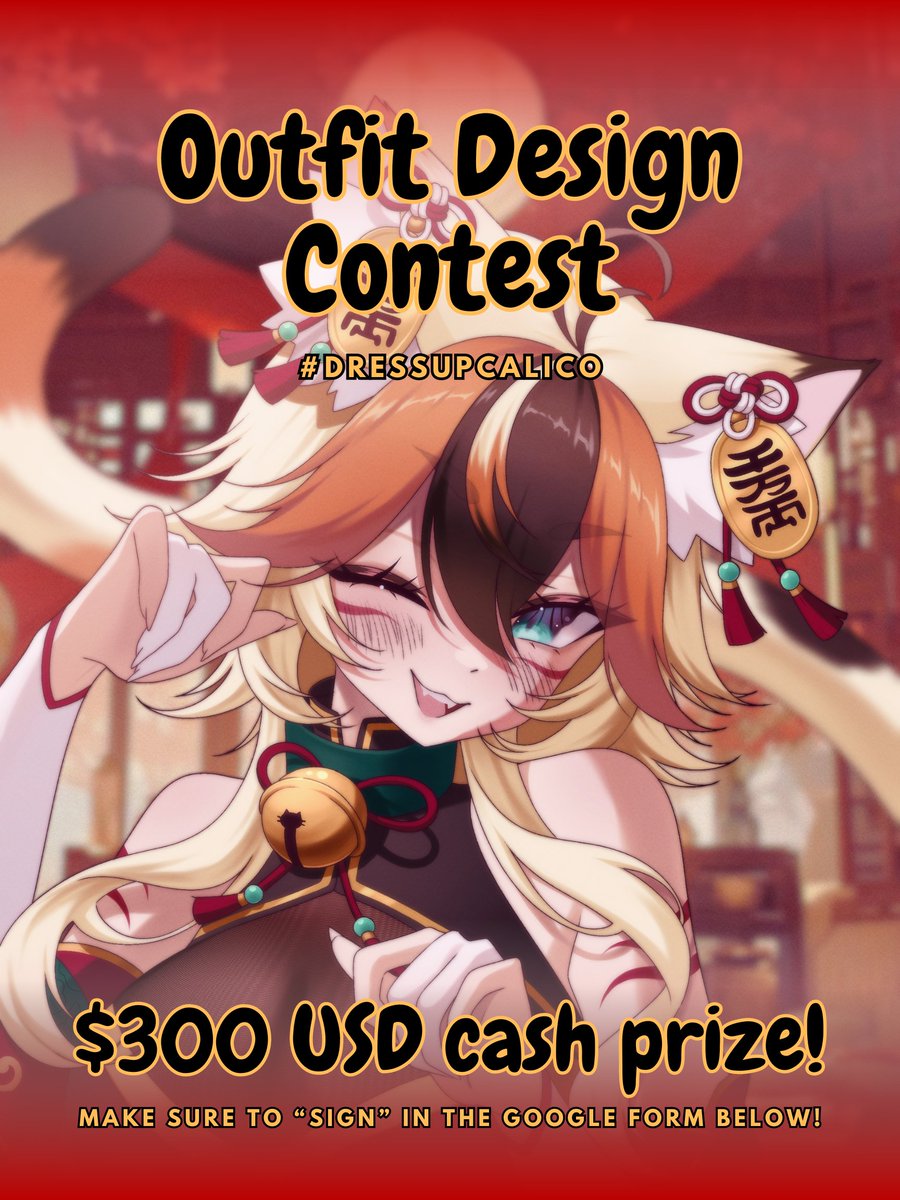 ✨Outfit Design Contest!✨

Artists big and small, I'm looking for my next outfit design to use on my model! $300 cash prize!

Tag your entries to: #dressupcalico

Please read AND sign the google form with your username to insure you read the rules!

More: 👇