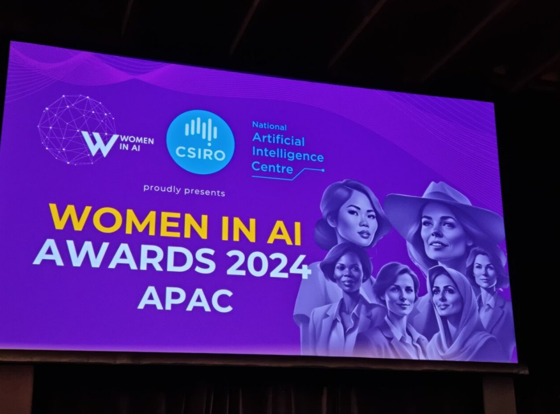 Octopusbot1's tweet photo. We are beyond thrilled to announce that our founder, Carolina Ferreira, was invited to the prestigious Women in AI Awards! 

It was an unforgettable evening filled with inspiration, as we connected with many extraordinary women who are driving positive change in our society through their groundbreaking work in AI. 

Huge thanks to Rita Arrigo for the invitation and to the National AI Centre for sponsoring this incredible event!

#WomenInAI #WomenInAIAwards #Octopusbot1 #agtech #InnovativeSolutions #AI #startups #TechCommunity