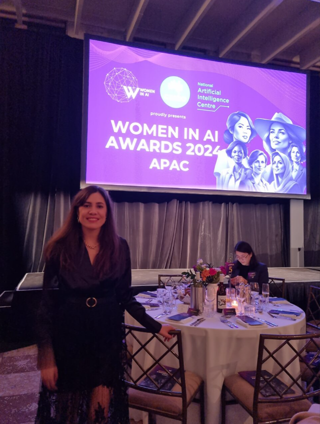 Octopusbot1's tweet photo. We are beyond thrilled to announce that our founder, Carolina Ferreira, was invited to the prestigious Women in AI Awards! 

It was an unforgettable evening filled with inspiration, as we connected with many extraordinary women who are driving positive change in our society through their groundbreaking work in AI. 

Huge thanks to Rita Arrigo for the invitation and to the National AI Centre for sponsoring this incredible event!

#WomenInAI #WomenInAIAwards #Octopusbot1 #agtech #InnovativeSolutions #AI #startups #TechCommunity