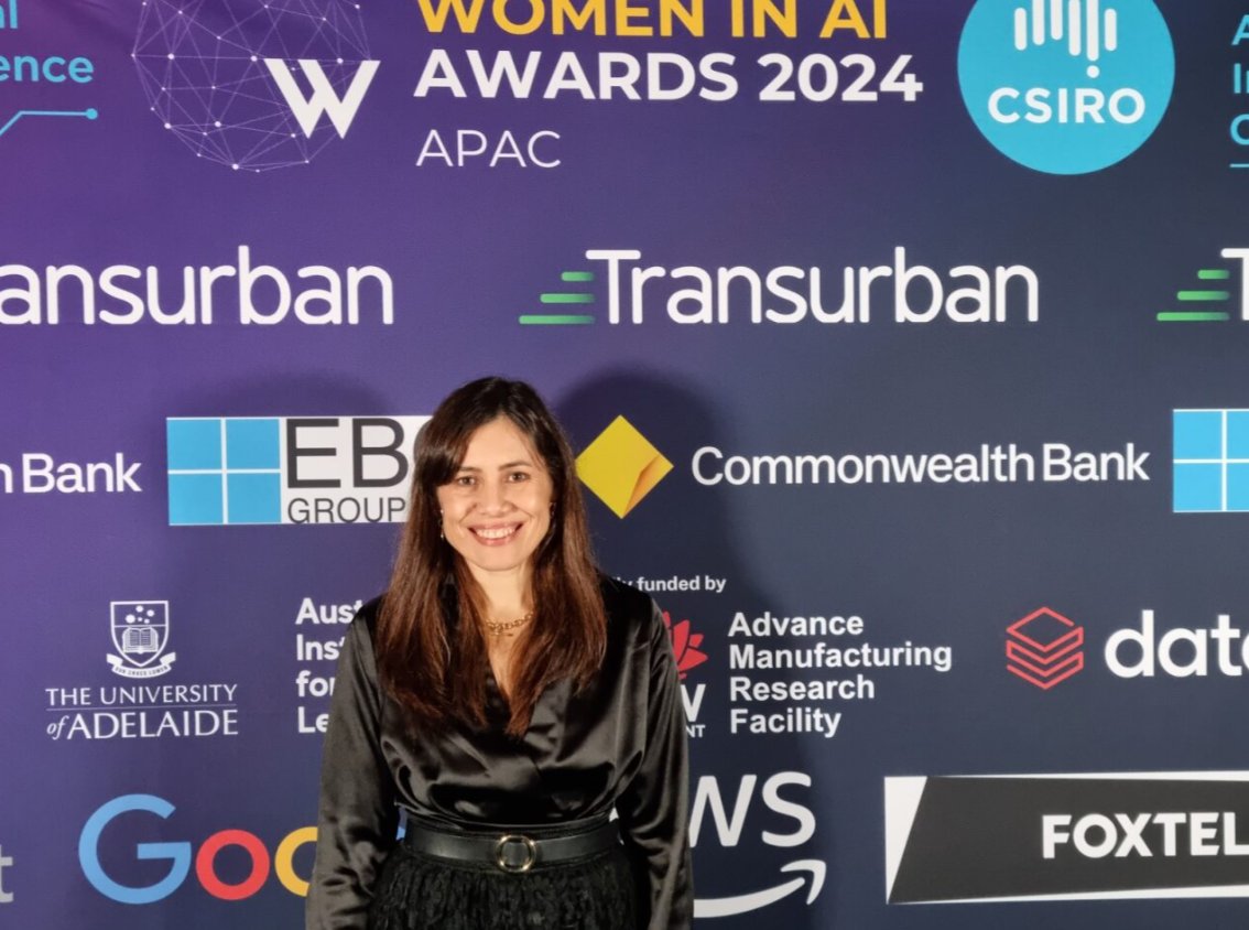 Octopusbot1's tweet photo. We are beyond thrilled to announce that our founder, Carolina Ferreira, was invited to the prestigious Women in AI Awards! 

It was an unforgettable evening filled with inspiration, as we connected with many extraordinary women who are driving positive change in our society through their groundbreaking work in AI. 

Huge thanks to Rita Arrigo for the invitation and to the National AI Centre for sponsoring this incredible event!

#WomenInAI #WomenInAIAwards #Octopusbot1 #agtech #InnovativeSolutions #AI #startups #TechCommunity