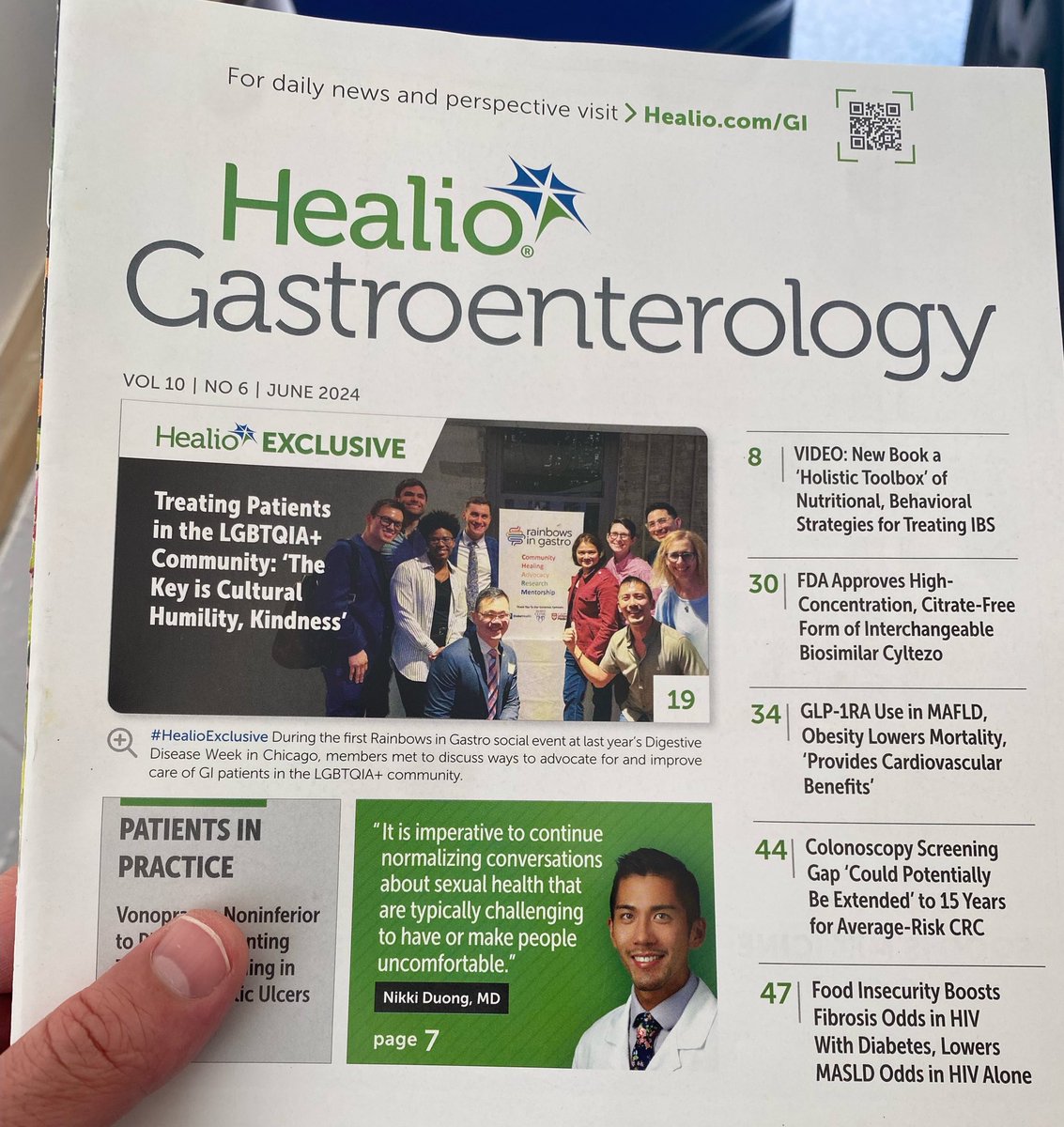 doctornikkid's tweet photo. Thanks to @HealioGastro for supporting us and amplifying our voices @RainbowinGastro 🏳️🌈
Even though June is over, we must continue the conversation, push boundaries, and move the needle forward.
⭐️As I tell my patients, what doesn’t challenge us doesn’t change us. #NikkiNotes https://t.co/1OZKcS7KaS
