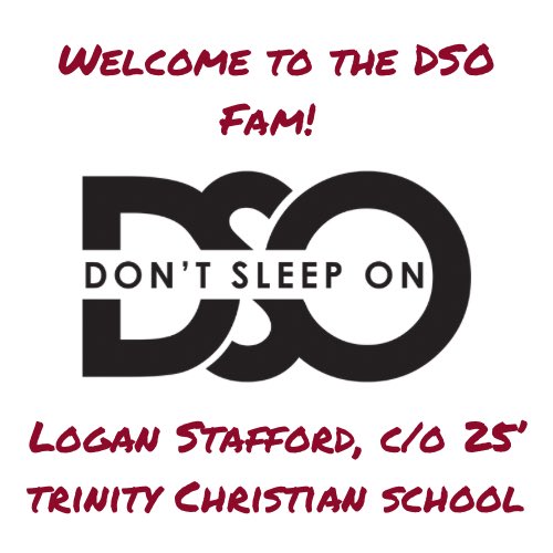 DSO Recruiting is proud to announce our partnership with Logan Stafford from Trinity Christian School.

Logan exemplifies our core values and stands out from his peers. He is a great student athlete and has a bright future ahead of him.  

#dsorecruiting #brandpartnership