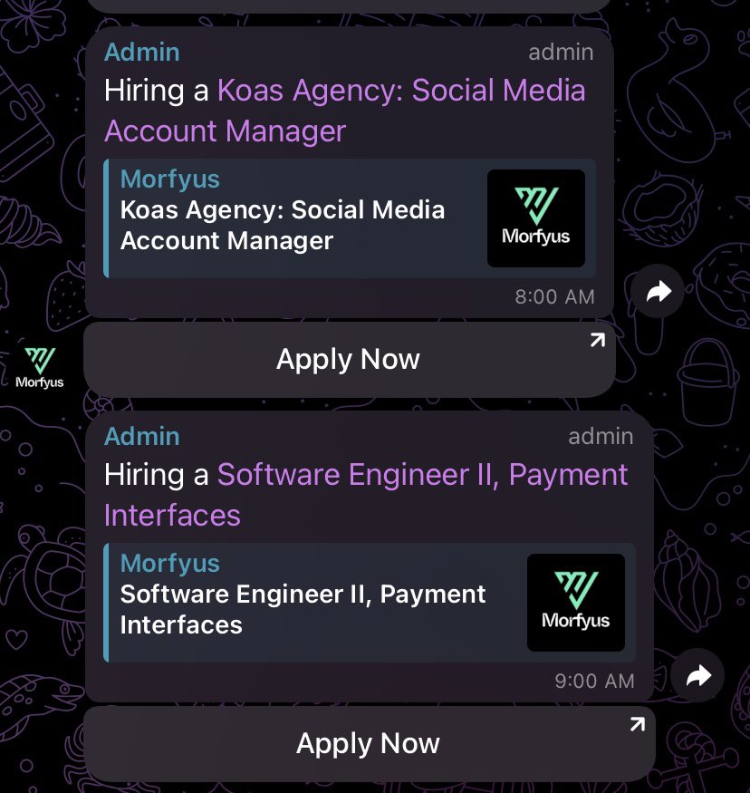 Looking for job opportunities? 

Visit <a href="/MorfyusOfficial/">Morfyus</a> and sign up on their platform. 
Complete your profile and apply for jobs. No risk of getting hacked. 
Offers both Web2 and Web3 jobs. 
No need to work for free first. 

Feel free to spread the word. 😉
