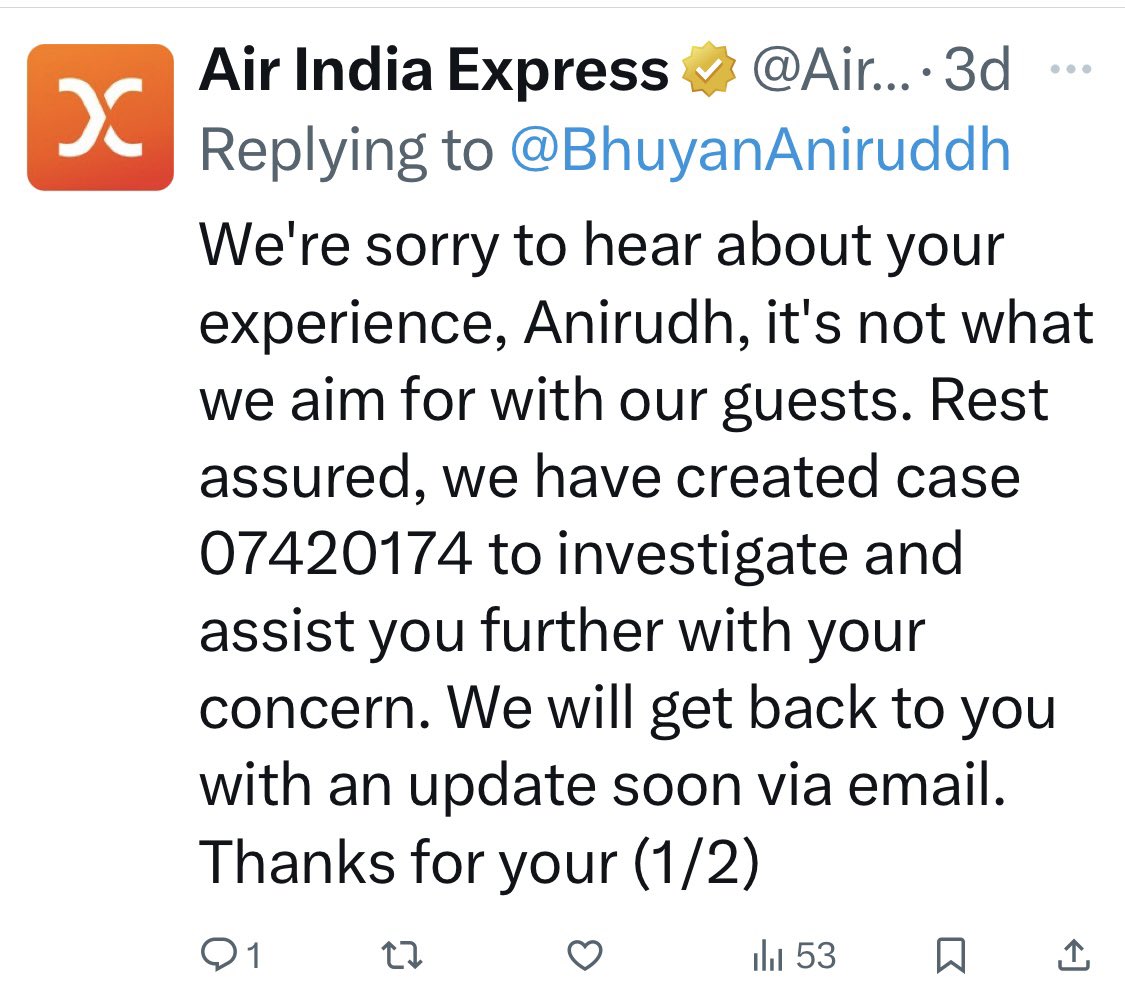 BhuyanAniruddh's tweet photo. @AirIndiaX @MoCA_India @RNTata2000 @GOI_MoCA no update till now after being promised to look into the circumstances of mismanagement and harassment https://t.co/NZ7bmk8PG0
