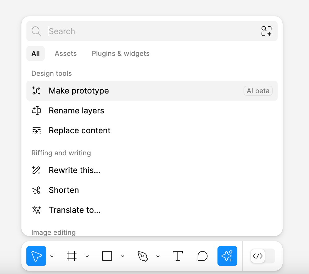 BuildWithJames's tweet image. Why the &quot;make design&quot; option is not there anymore! @figma

#figma #figmaai