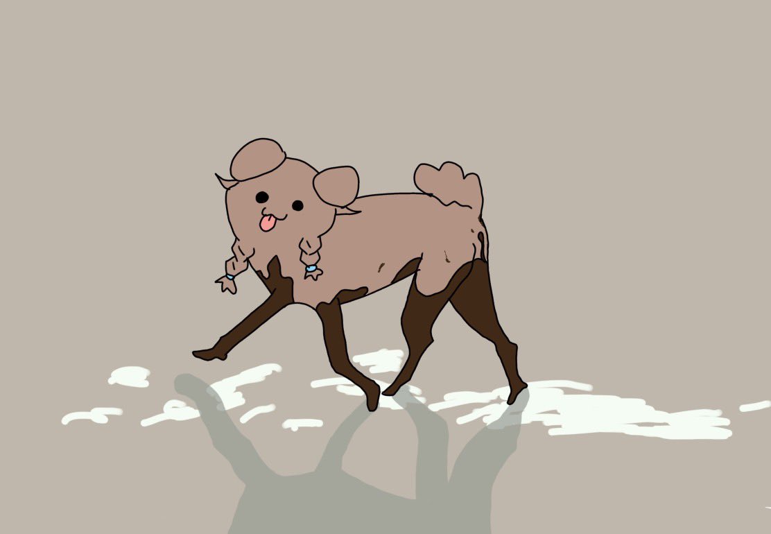 ぉぁょ~ちょっと通るでな🐶