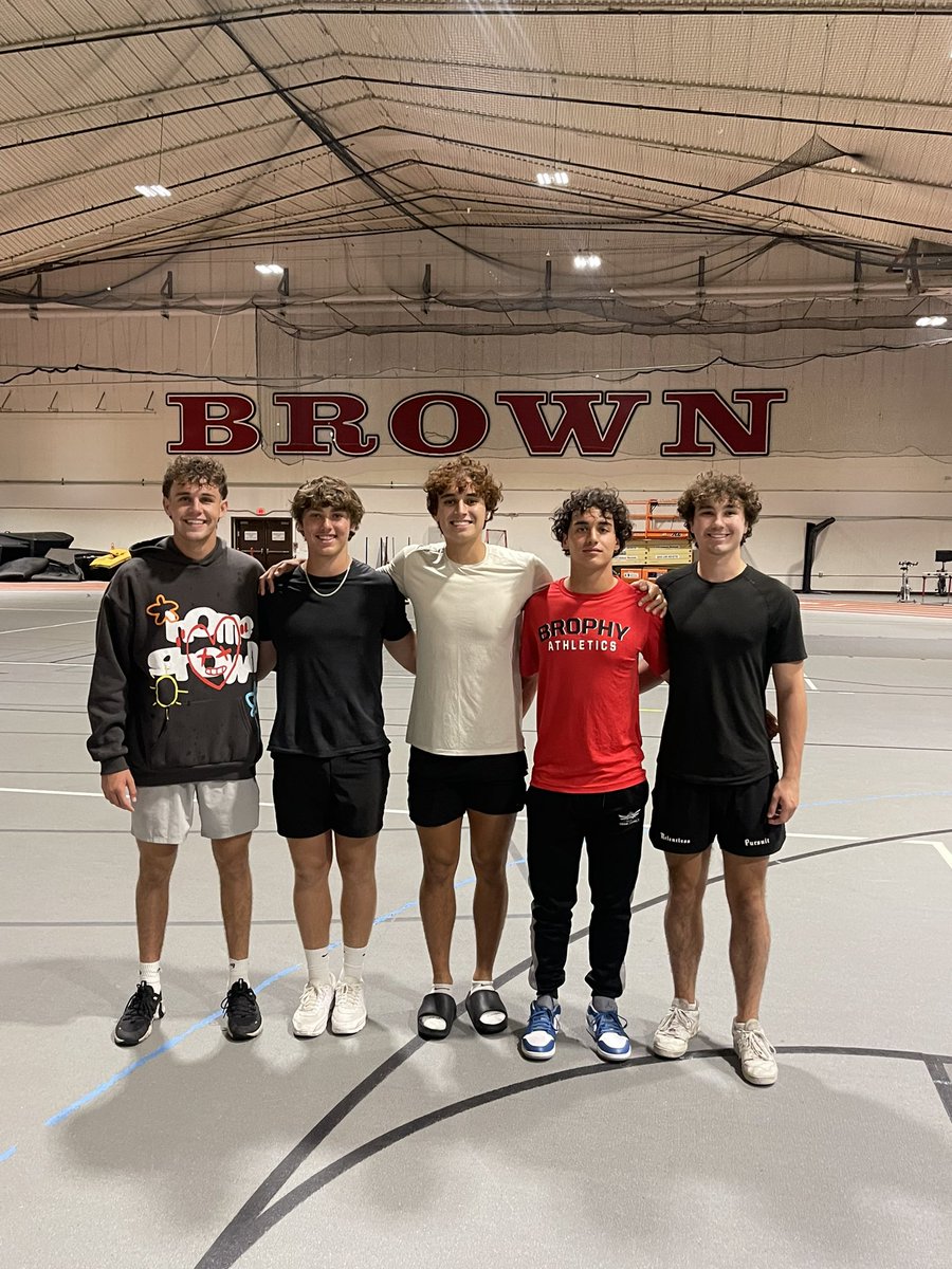Charlie_LeVinus's tweet photo. Thank you to @BrownU_Football for an amazing camp as well as @BrownHCPerry and @mister_coachZib for having me @FBCoachDavis @CoachPerrone @Elev8QBacademy https://t.co/cRpDQlbGVP