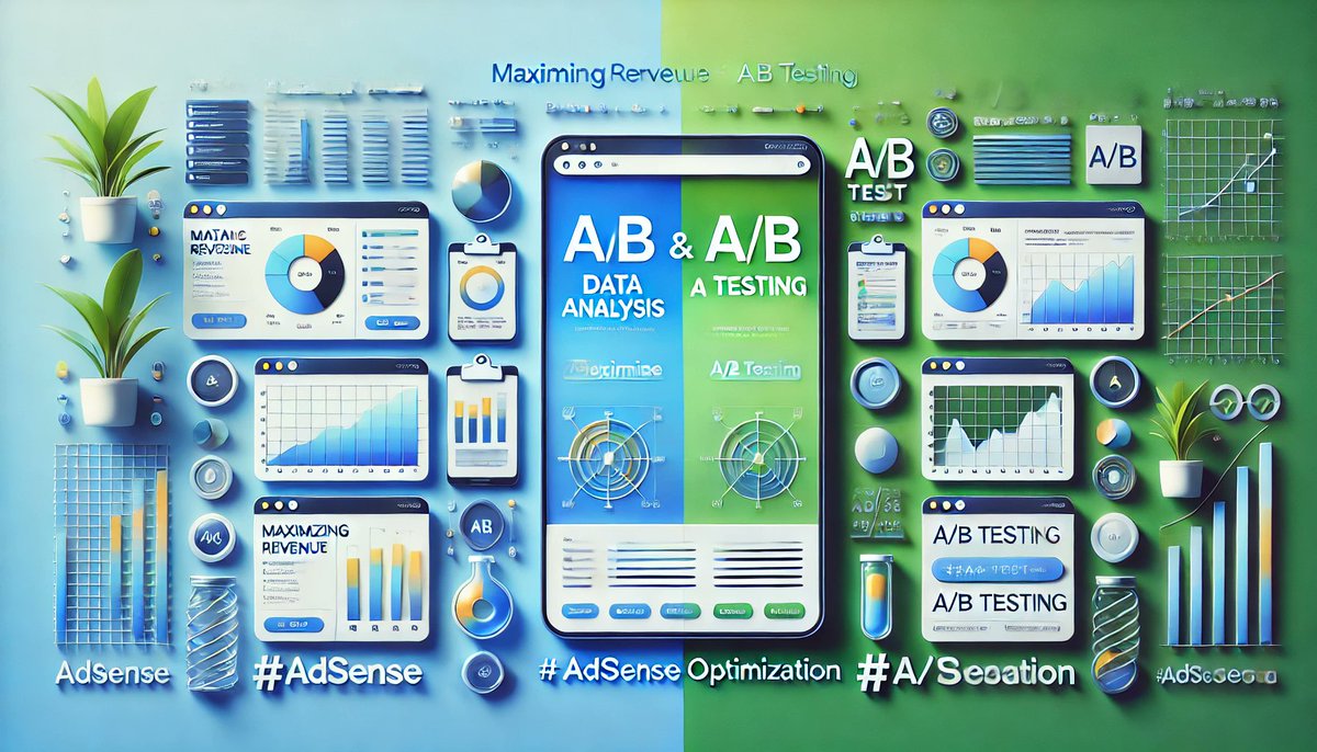koukin_shizuka's tweet image. データ分析とA/Bテストで収益最大化📊 広告配置や色をテストし、最適な組み合わせを見つけよう。私は常に10%のページでテスト中。皆さんの努力が実を結びますように！ #AdSenseOptimization #収益化戦略